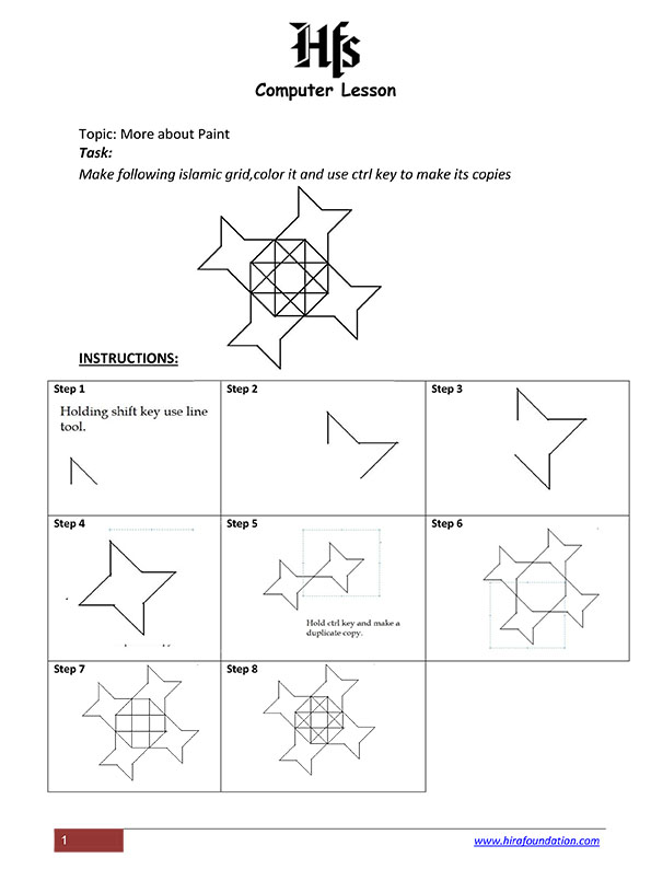 Computer Lesson 5 - Microsoft Paint- by Salma Haque  copy