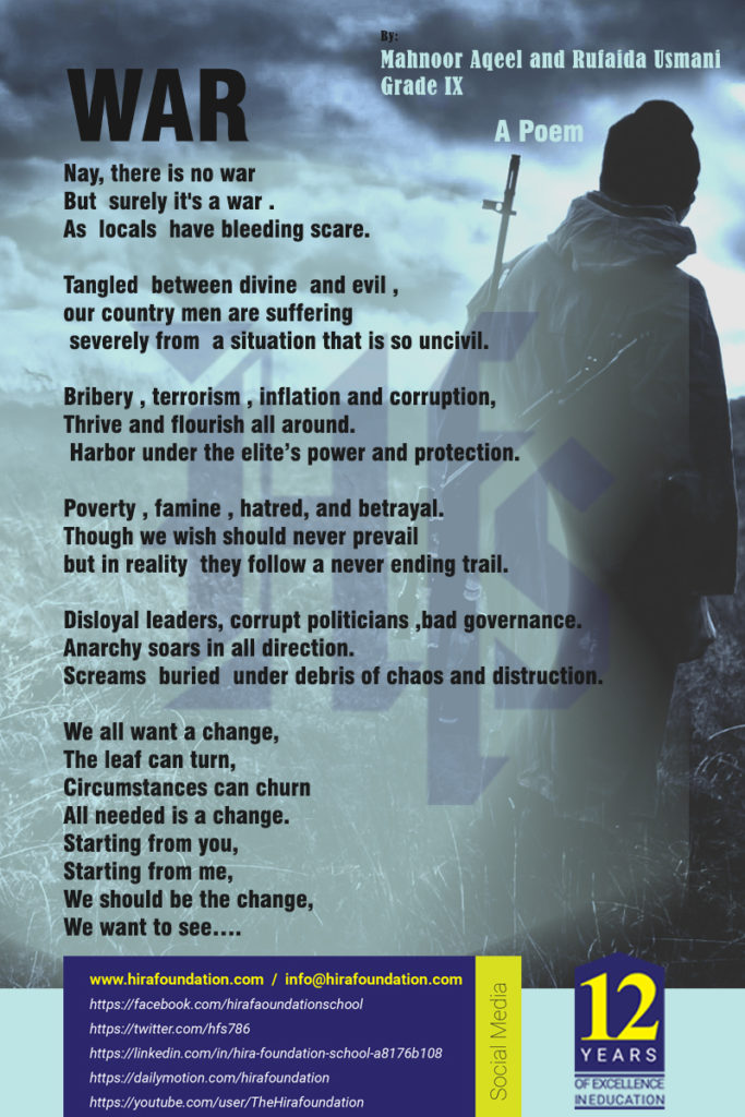 War A Poem 