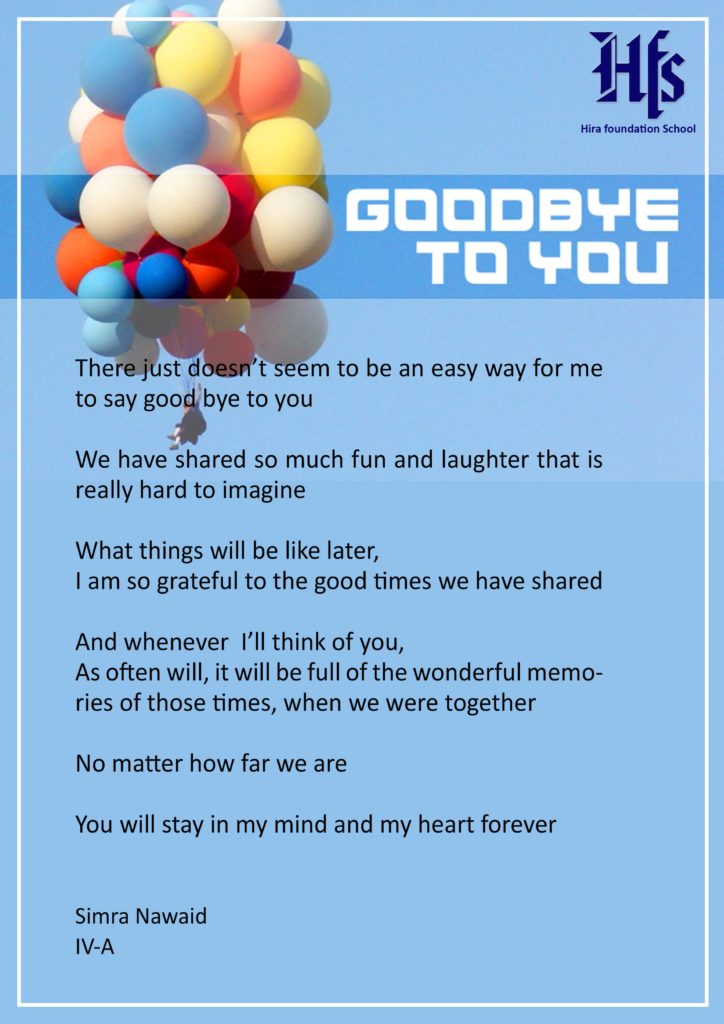 GOOD BYE TO YOU