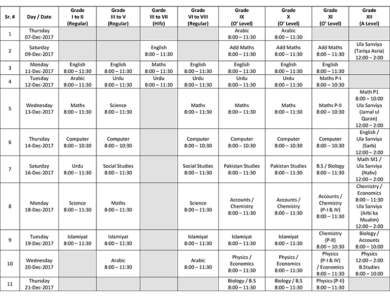 Time-Table-Mid-Term-Examination-2017-2018